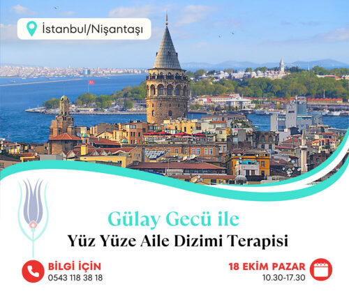 Gülay Gecü ile Yüz Yüze Aile Dizimi Terapisinde danışan fark ettiği bu sorunu çözümleyebilmek için geliyor.
